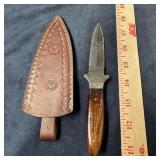 Ashen Edge Dagger ï¿½ Full Tang Damascus Steel Blade