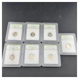 Lot Of Slabbed Coins (7) ï¿½ Various Types And Mint
