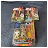 Lot Of (3) Star Wars Collectible Action Figures ï¿½