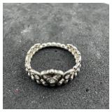 Pandora Sterling Silver Ring, Size 6 1/4, Marked S