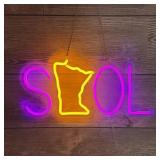 Skol Minnesota Vikings Led Lighted Sign ï¿½ Tested &