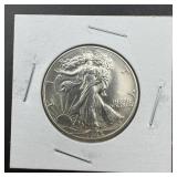 1945 Walking Liberty Silver Half Dollar (Higher Gr