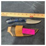 New 8' (overall) Damascus Steel Blade Knife With L