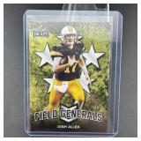 Leaf Draft Josh Allen Rookie Field Generals Footba