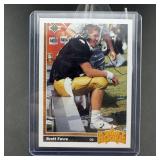 1991 Upper Deck Brett Favre Rookie Football Card