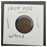1909 VDB Wheat Cent Penny