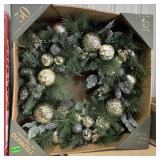 Led Lighted Holiday Wreath - Led Lighted Wreath Wi