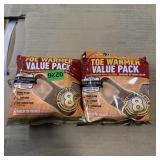 Hot Hands Toe Warmers - 12 Pairs Per Lot.