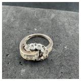 Dramoniq Sterling Silver  Cz Ring, Marked 925 Dacz