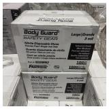 (times 2) Case Of (1000) Large Disposable Nitrile