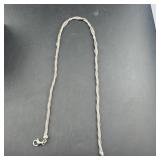 Sterling Silver  Necklace, Marked Ae 925 Italy, Ap