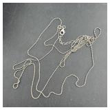 Sterling Silver  3-strand Chain, Marked 925 Jcm, 1