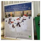 Snowman Family Led Lighted Decoration Set - Snowma