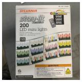 Sylvania Stay-lit 200 Led Mini Lights Set - Sylvan