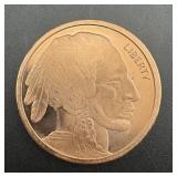 1 Oz .999 Fine Copper Round ï¿½ Indian Head / Buffal