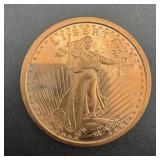1 Oz .999 Fine Copper Round ï¿½ Goddess Design