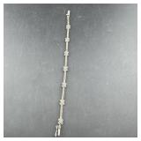 Han Sterling Silver  Marcasite Tennis Bracelet, Ma