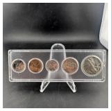 1942 Set In Plastic Holder Includes Walking Libert