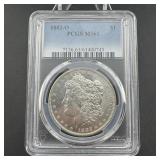1882-o Morgan Silver Dollar Graded Pcgs Ms61