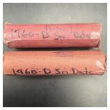 Times The Bid: 2x. Two Rolls 1960-d Small Date Lin