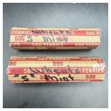 Times The Bid: 2x. Wheat Cent Roll, 50ï¿½ Face S-min