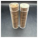 Times The Bid: 2x. Roll Of 1964 P & 1964-d Bu Linc