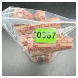 Times The Bid: 20x. Old Wheat Cent Rolls, 50ï¿½ Face