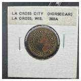 Rare La Crosse City Horse Car La Crosse, Wisconsin