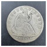 1848-o Seated Silver Half Dollar