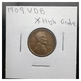 1909 Vdb Lincoln Wheat Cent ï¿½ Higher Grade Example