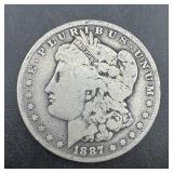 1887-O Morgan Silver Dollar