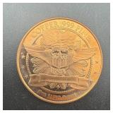 1 Oz .999 Copper Round - United States Of America