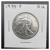 1944 Walking Liberty Silver Half Dollar. 90% Silve