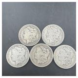 Times The Bid: 5x Morgan Silver Dollars: 1901-o, 1