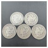Times The Bid: 5x Morgan Silver Dollars: 1888, 188