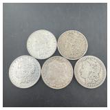 Times The Bid: 5x Morgan Silver Dollars: 1882-s, 1