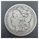1890-O Morgan Silver Dollar