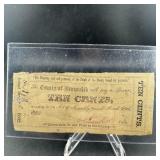 1862 Ten Cent The County Of Brunswick Bond