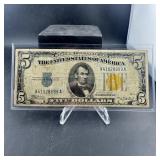 1934a $5 North Africa Silver Certificate Note Seri