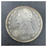 1837 Capped Bust Silver Half Dollar