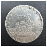 Rare 1876-s Silver Trade Dollar
