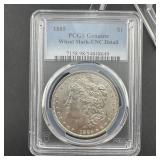 1885 Unc Detail Morgan Silver Dollar In Pcgs Holde