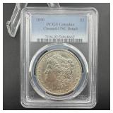 1890 Unc Detail Morgan Silver Dollar In Pcgs Holde