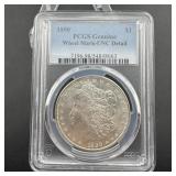 1890 Unc Detail Morgan Silver Dollar In Pcgs Holde