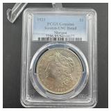 1921 Unc Detail Morgan Silver Dollar In Pcgs Holde