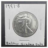 1941-s Walking Liberty Silver Half Dollar. San Fra