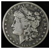 1889-cc Morgan Silver Dollar, Only 350,000 Minted