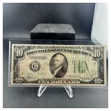 1934a $10 Federal Reserve Note - Green Seal Serial