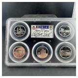 2005-s Pcgs Pr69 Dcam Silver 5-state Quarter Set S