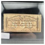1864 $30 Confederate Bond